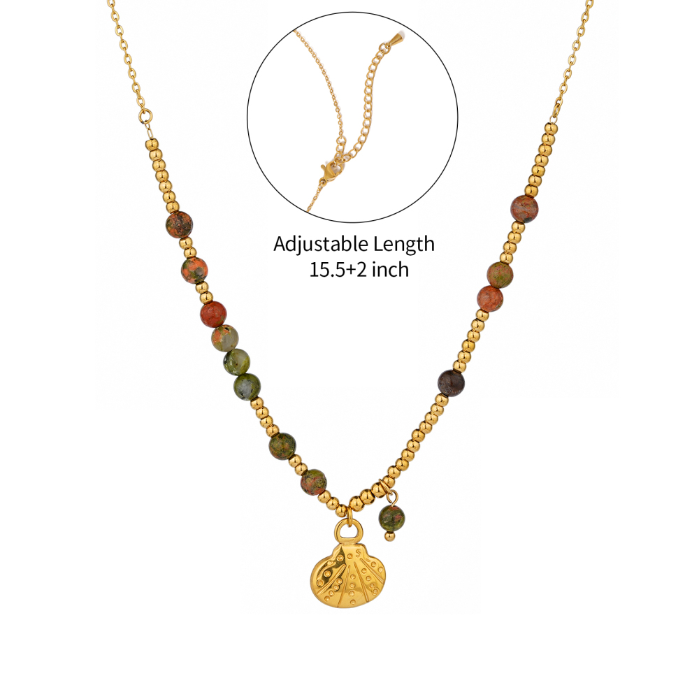 Vibrant Natural Stone Bead Necklaces with Ocean Breeze