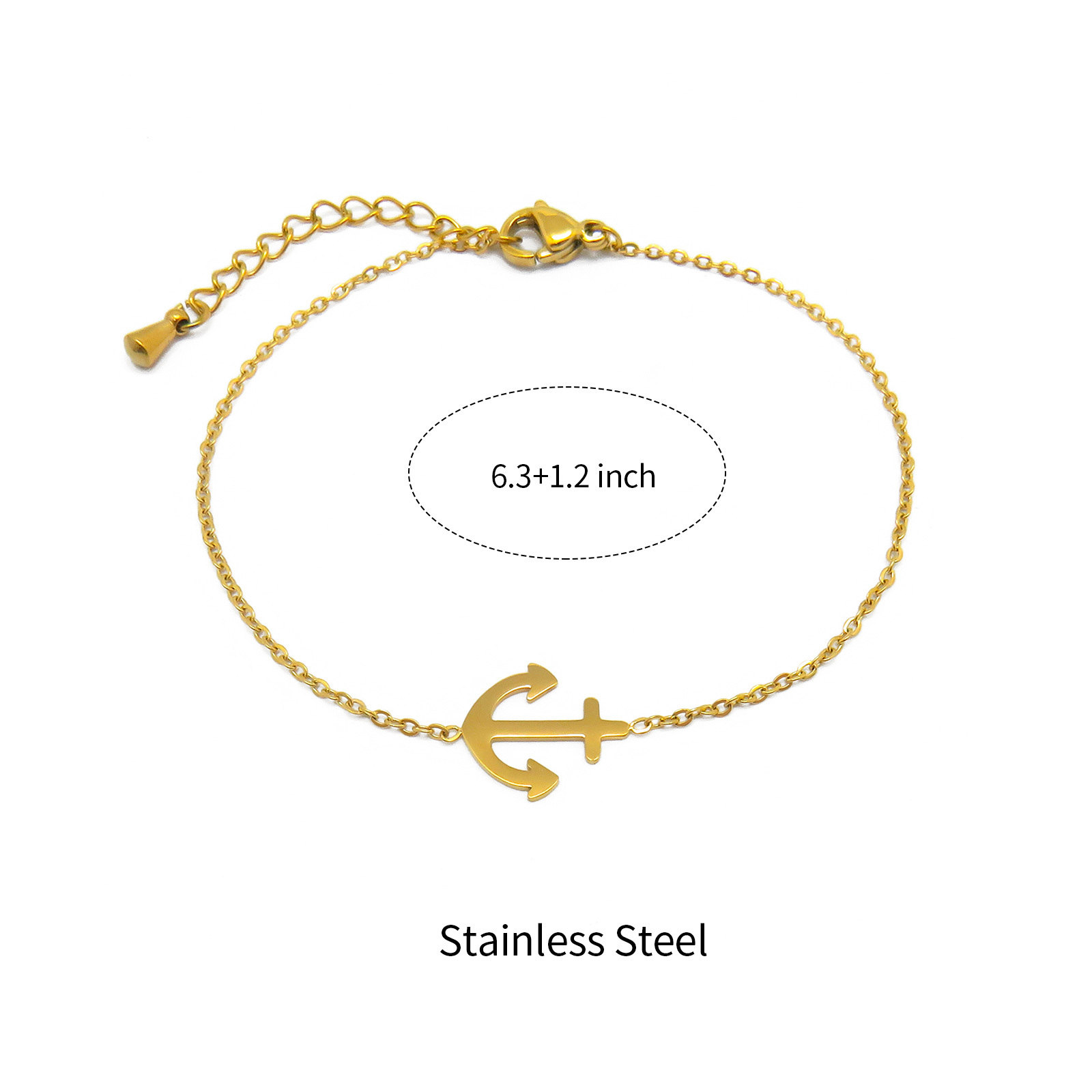 Minimalist Gold Plated Bracelets with Various Design Charm