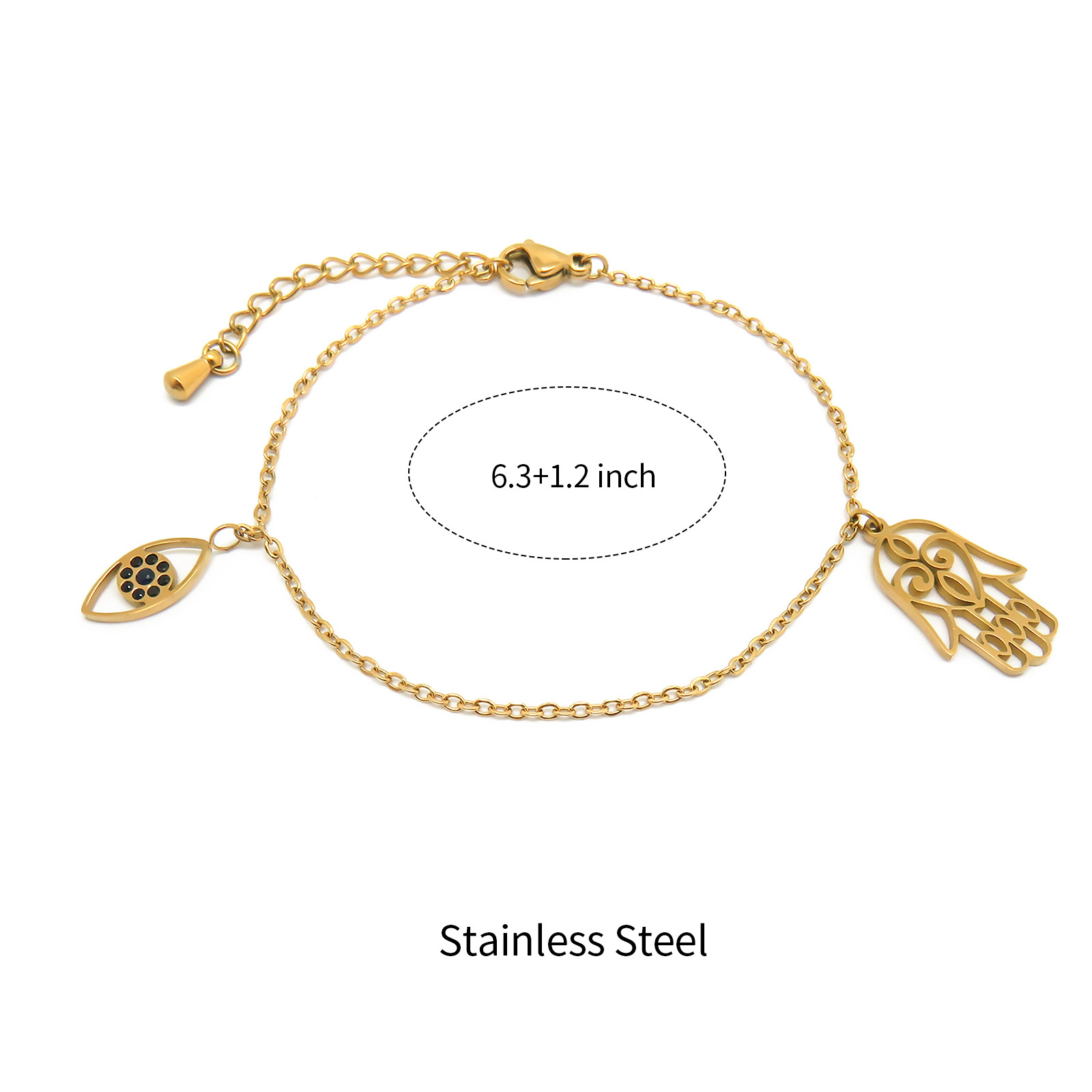 Minimalist Gold Plated Bracelets with Various Design Charm