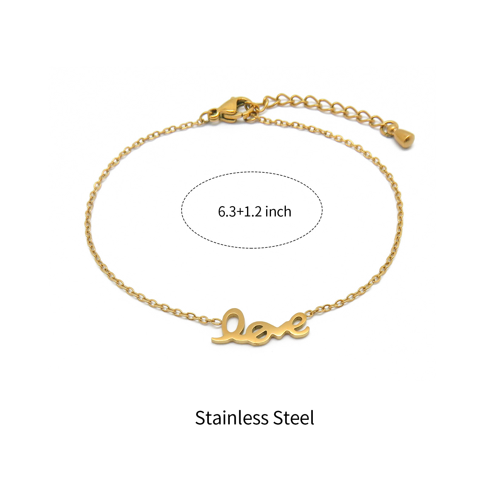 Minimalist Gold Plated Bracelets with Various Design Charm