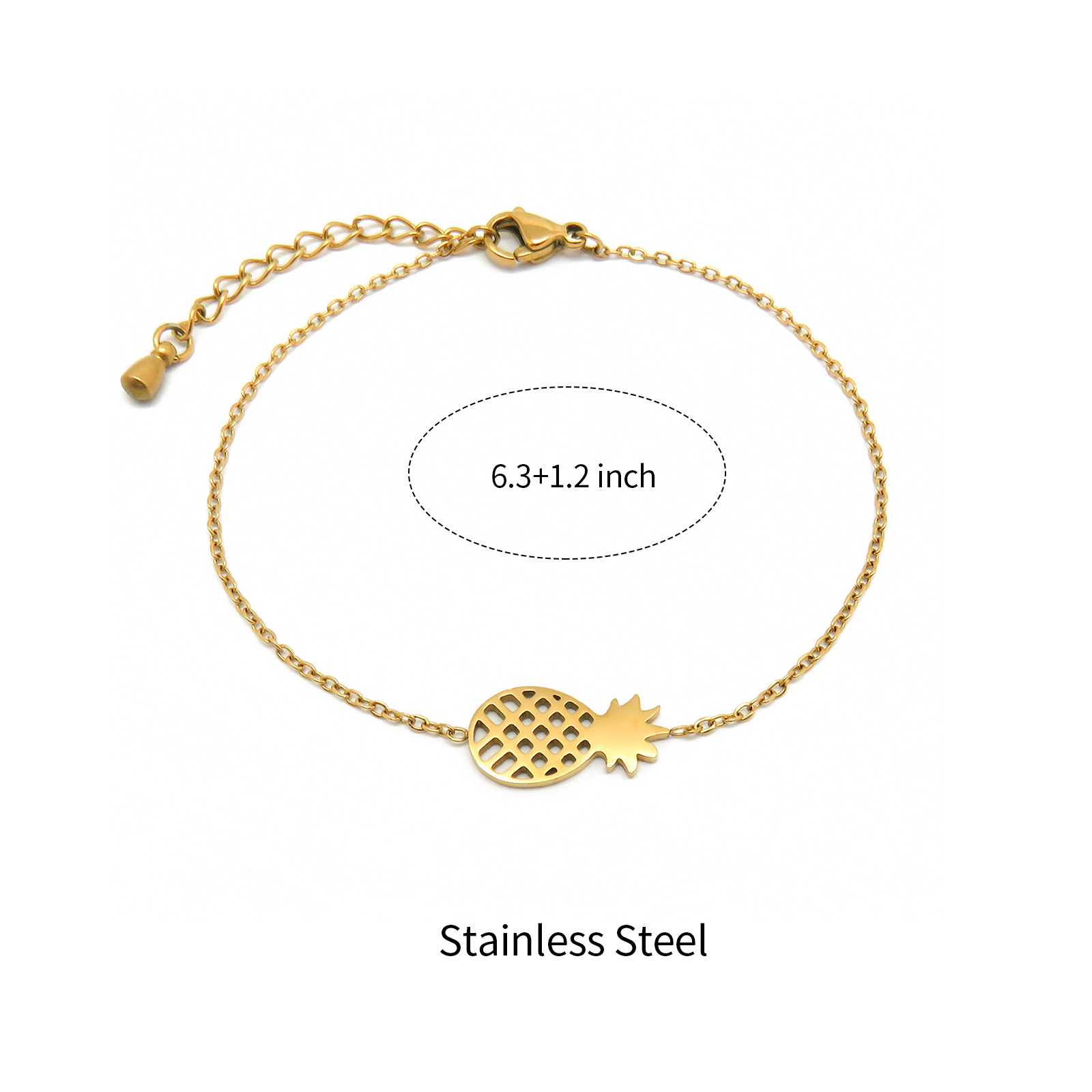 Minimalist Gold Plated Bracelets with Various Design Charm