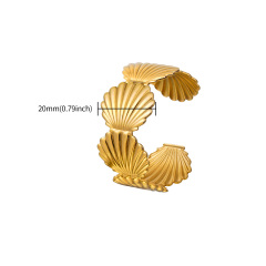 18K GOLD SEASHELL