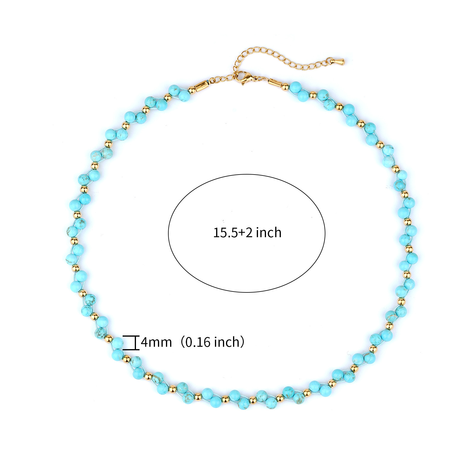 Vibrant Boho Beaded Choker Necklace with Crystal or Pearl
