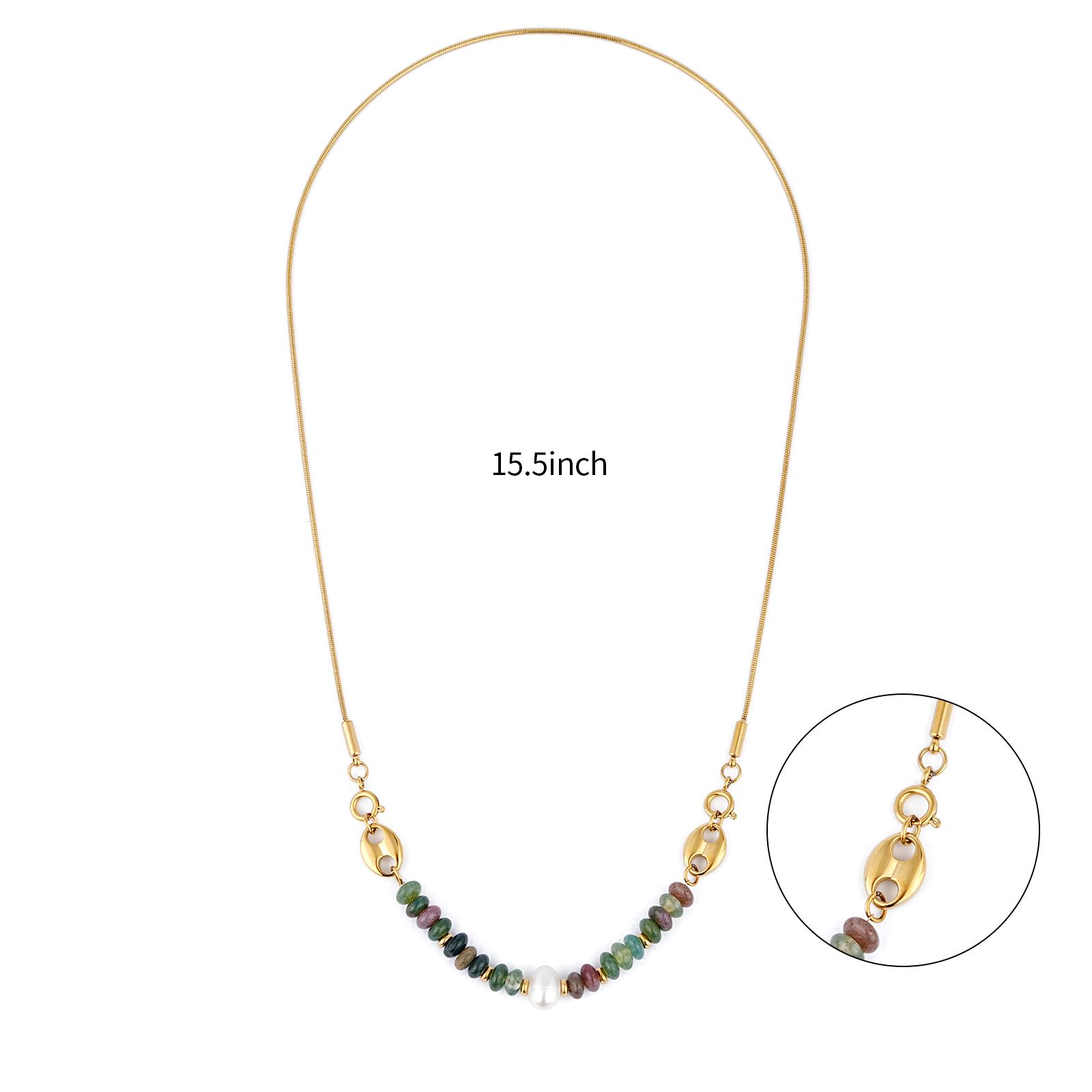 Vibrant Natural Stone Bead Necklaces with Ocean Breeze