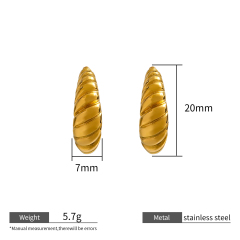 18K GOLD TWISTED