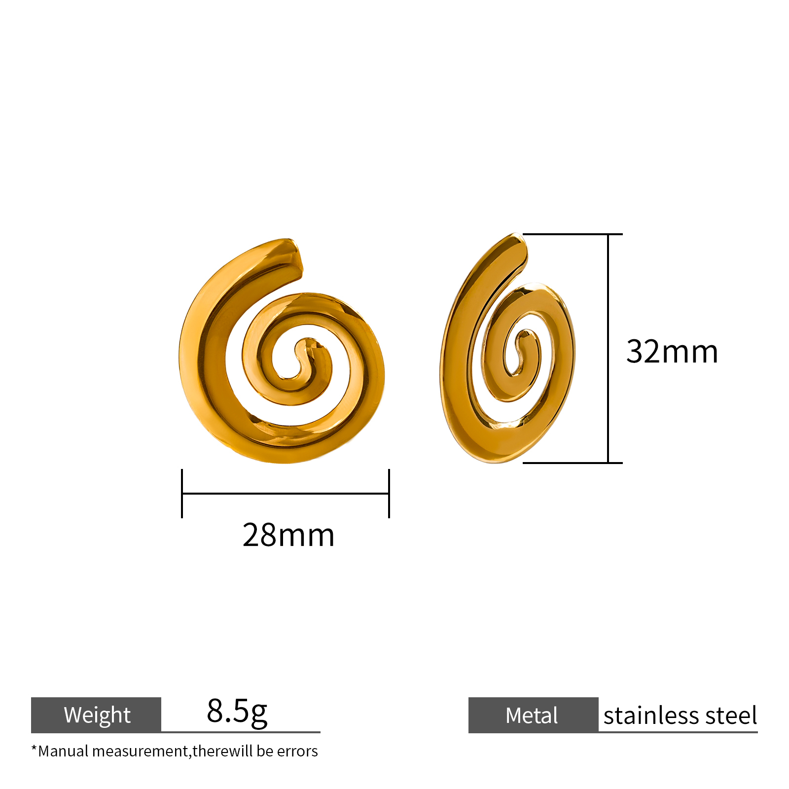Gold Plated Life Inspired Earth and Feast Earring Collection