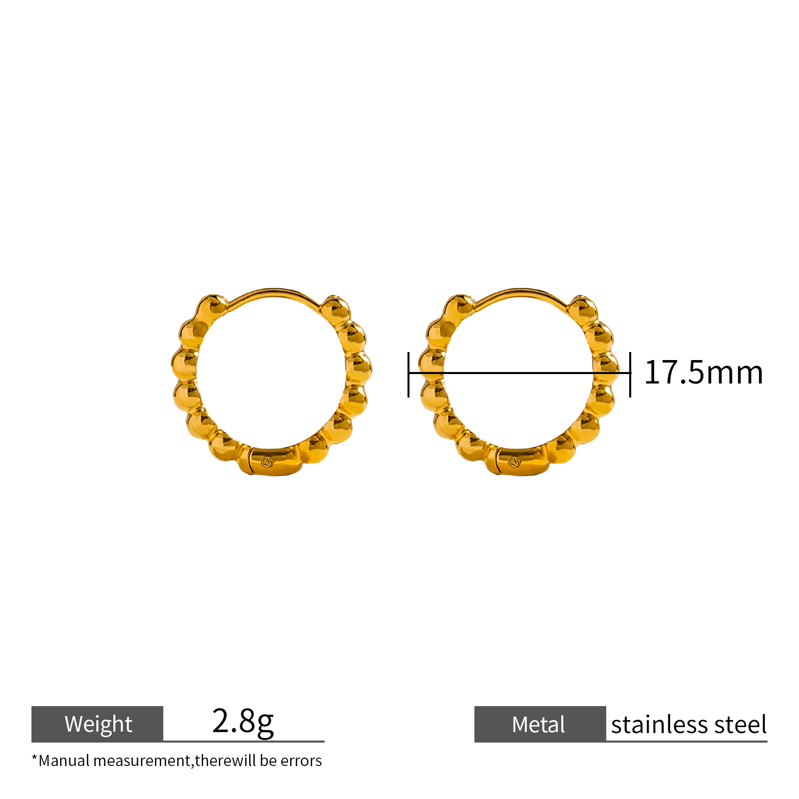 Mordern Chic 18K Gold Plated Stainless Steel Earrings Collection with Unique Details