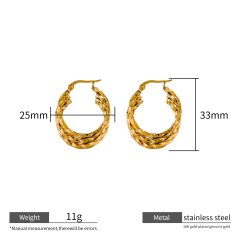18K GOLD TRIPLE