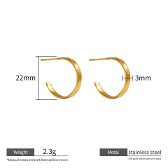 18K GOLD HALF BIG