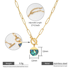 18K GOLD ABALONE