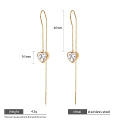 18K GOLD WHITE CZ