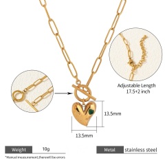 18K GOLD GREEN CZ