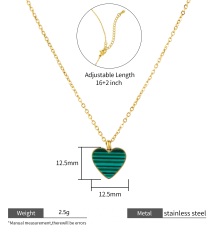 18K GOLD MALACHITE