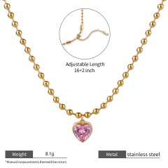 18K GOLD PINK CZ