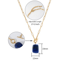 18K GOLD LAPIS LAZULI