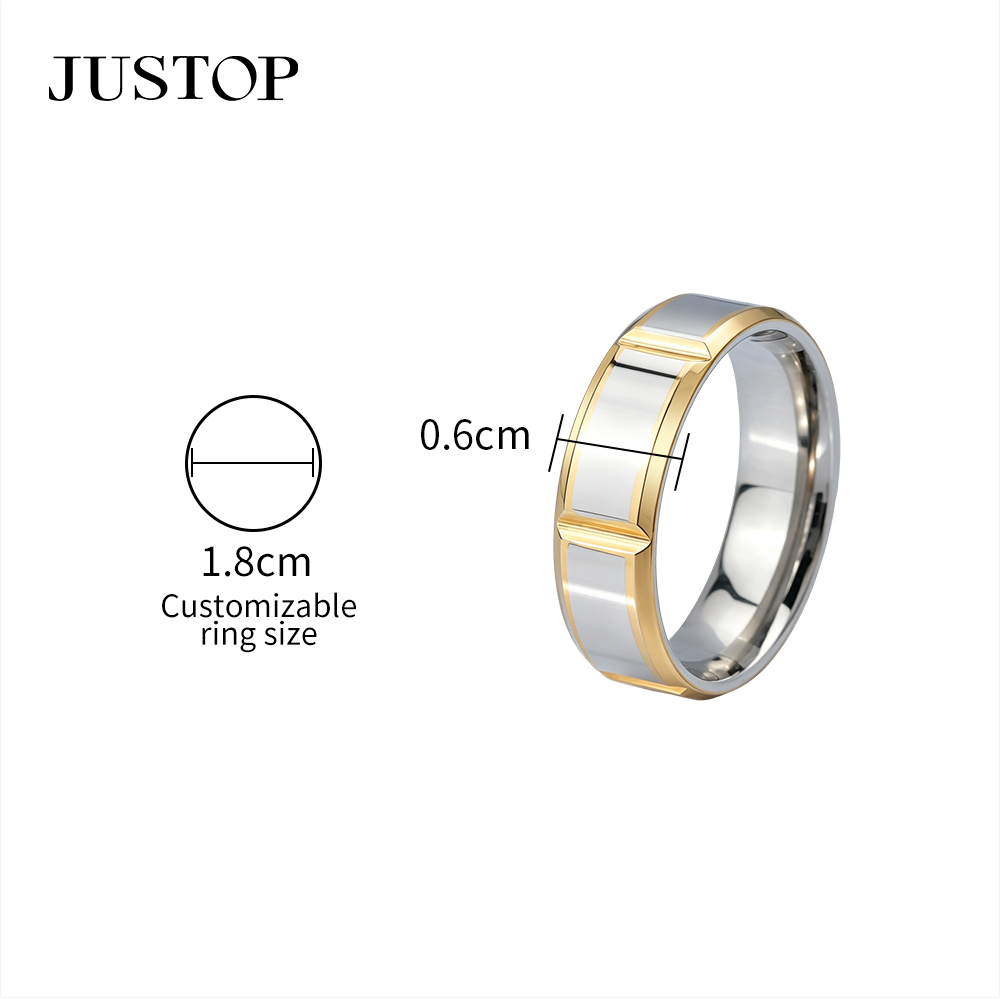 Stainless Steel Unisex Chunky Band Ring in Multiple Design