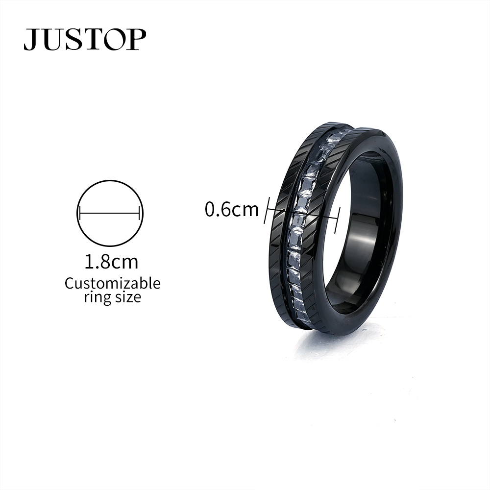 Stainless Steel Unisex Chunky Band Ring in Multiple Design