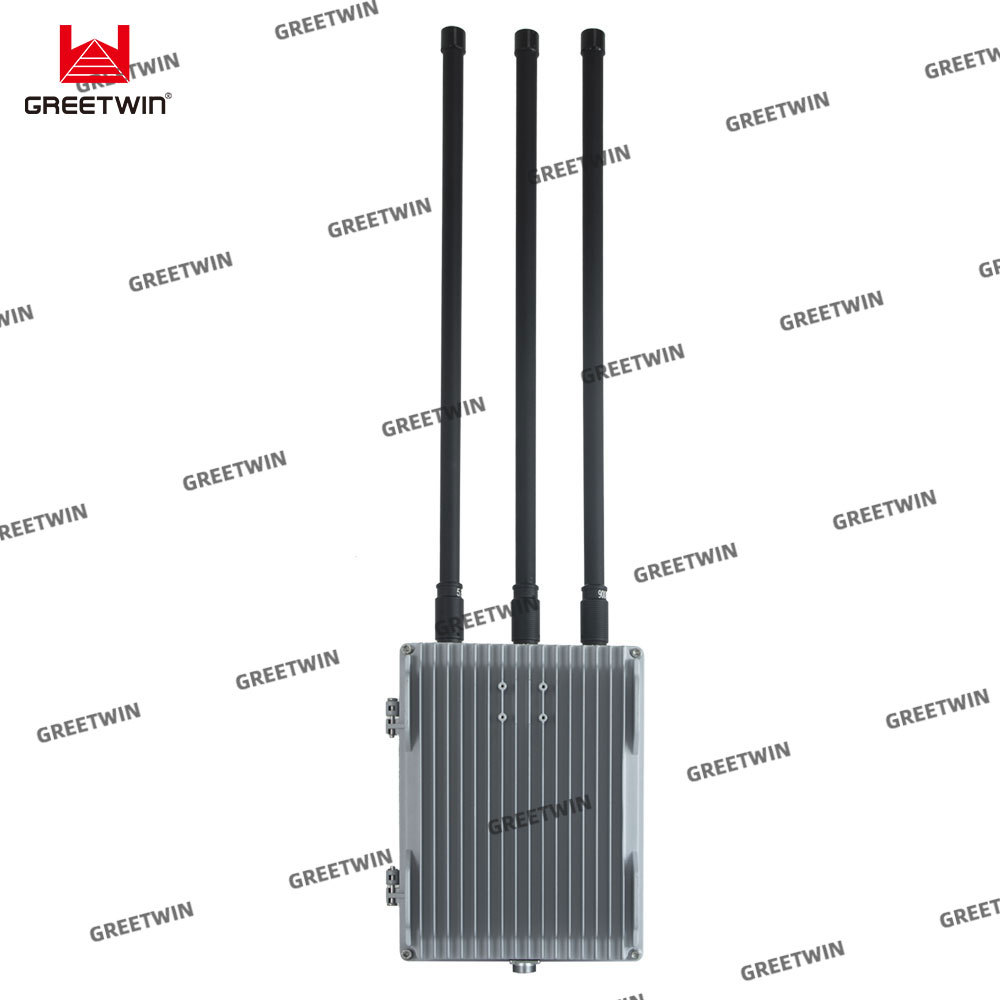 Tri band 900MHz 2.4G 5.8G 150W High power Anti Drone system FPV drone jamming 300 Meter