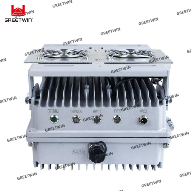 Tri band 900MHz 2.4G 5.8G 150W High power Anti Drone system FPV drone jamming 300 Meter