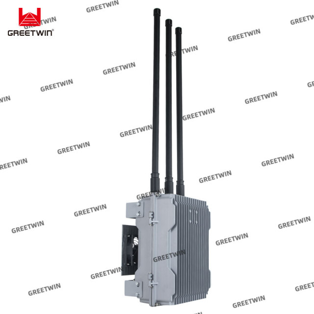 Tri band 900MHz 2.4G 5.8G 150W High power Anti Drone system FPV drone jamming 300 Meter