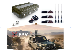 1-5 band FPV vehicle drone jammer 300-800M jamming range device