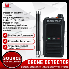 Handheld drone detector 1-3km range DJI FPV AUTEL drone signal detector device