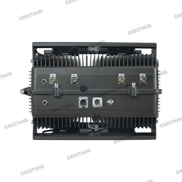 8 band High power 400W FPV vehicle drone jammer 800M jamming range anti drone device