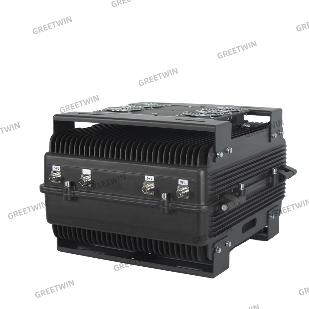 8 band High power 400W FPV vehicle drone jammer 800M jamming range anti drone device