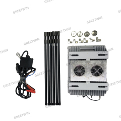 6 band FPV vehicle drone jammer 300-800M jamming range anti drone device