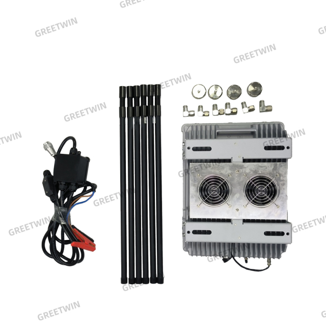 6 band FPV vehicle drone jammer 300-800M jamming range anti drone device