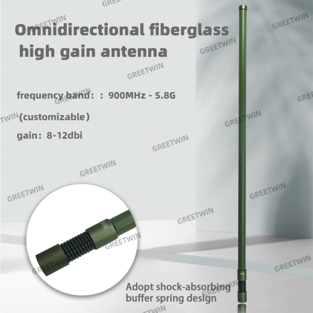 Spring Fiber Glass Colorful 32mm 1000mm Length can be customized Omni directional Antenna