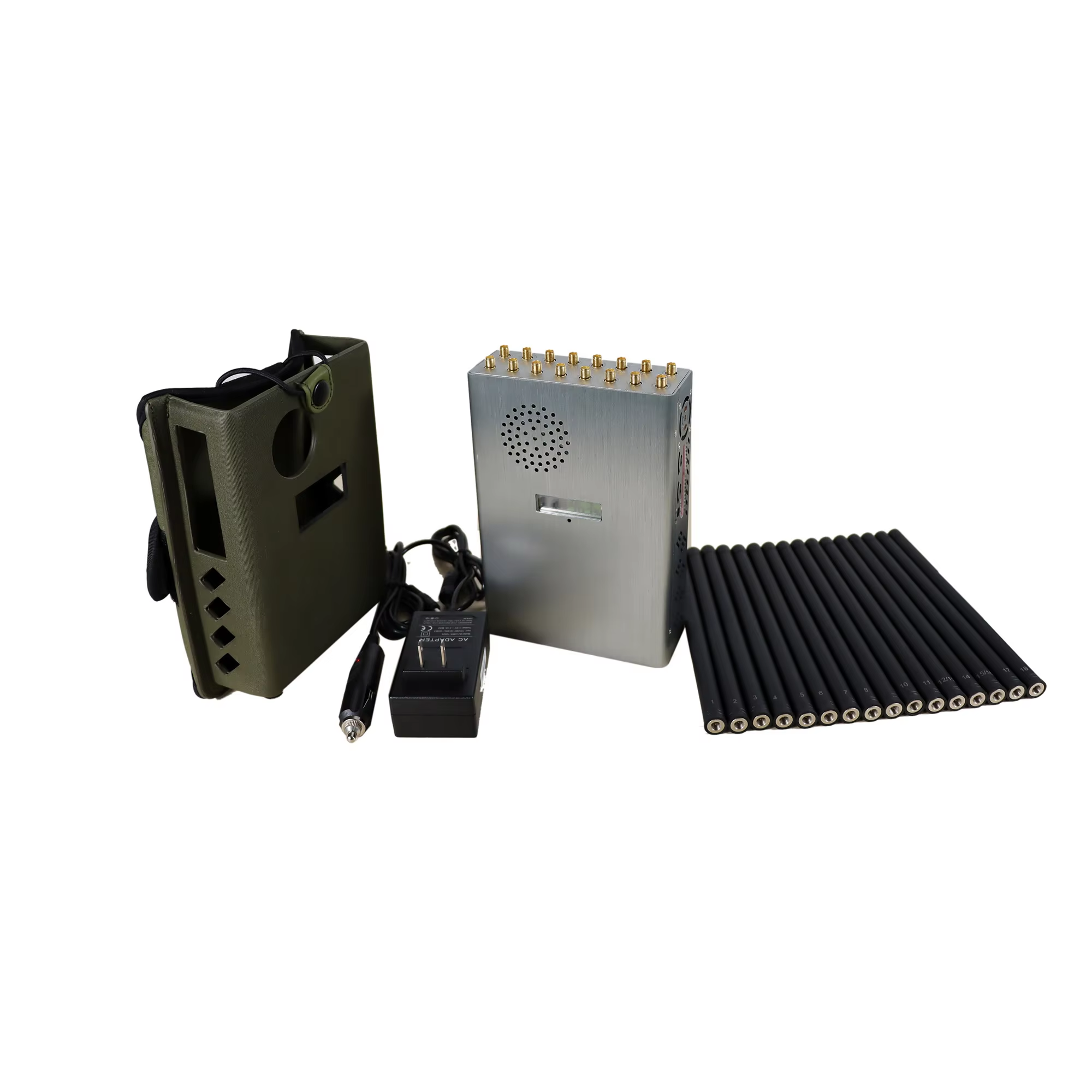 Greetwin Portable Handheld 18 Channels GSM CDMA LTE 3G 4G 5G Phone Signal WIFI GPS Lojack Signal Jammer