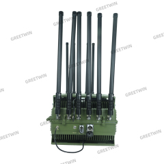 12 Band Vehicle FPV Signal Jammer High Power 590W Anti drone system 0.5-1KM Range UAV Jammer