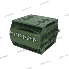 12 Band Vehicle FPV Signal Jammer High Power 590W Anti drone system 0.5-1KM Range UAV Jammer