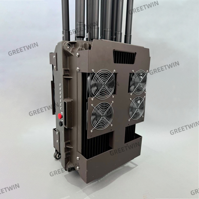 700W 14 Band Anti Drone System Device 80MHz-5.8G FPV UAV Drone Jammer