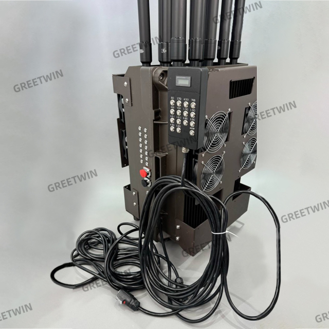 700W 14 Band Anti Drone System Device 80MHz-5.8G FPV UAV Drone Jammer