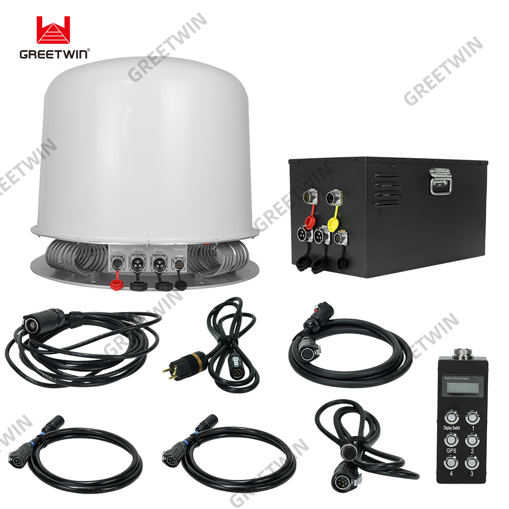 High Power 9 band Drone Jammer system 1-3KM Anti Drone FPV