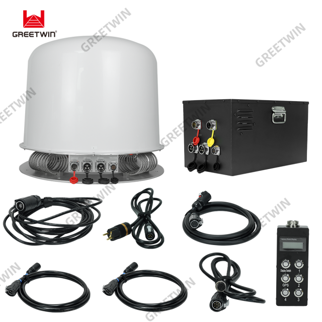 High Power 9 band Drone Jammer system 1-3KM Anti Drone FPV