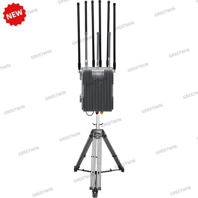 Portable Drone Detection range 1-5 km and Drone Jamming range 1-3km integrated system