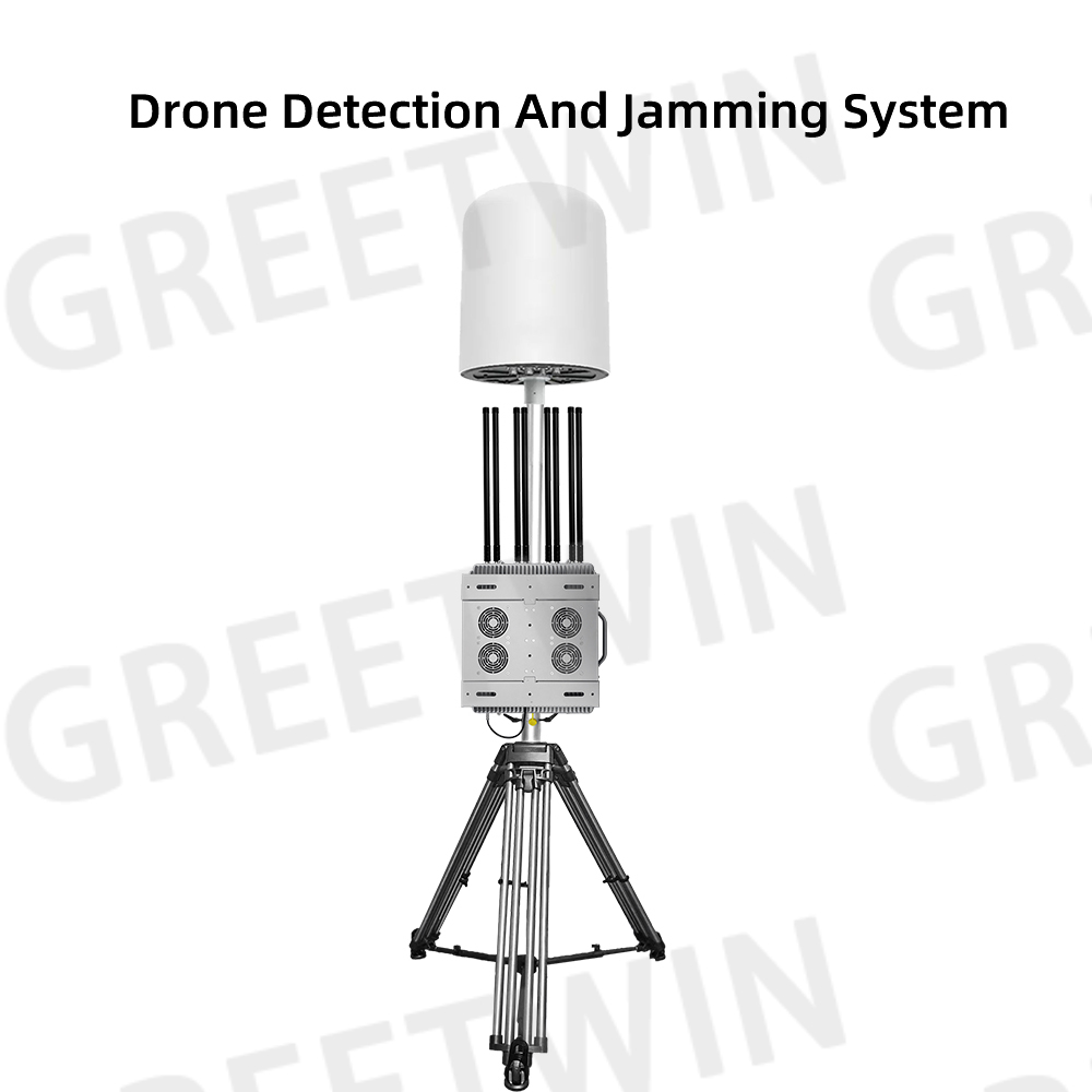 Greetwin 100MHz--6000Hz Fixed Drone Detection And Location With Automatic Jamming System