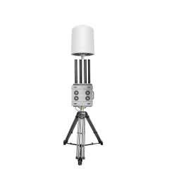 DJI AUTEL FPV 1-10 KM 100MHz--6000Hz Drone Detector With 550W 9 Band Automatic Jamming System