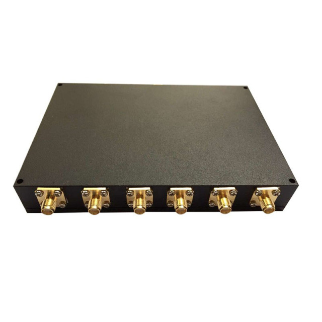 6 Way Power Splitter with 6-Way SMA Female Connectors out 1 N Female in 700-2700MHz Power Divider