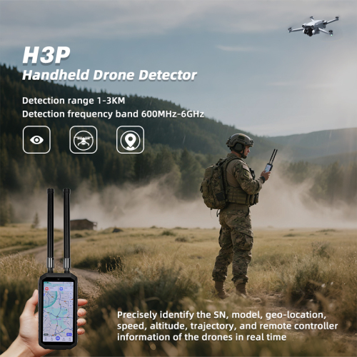 Handheld 70MHz～6GHz FPV DJI AUTEL Drone Signal Detector