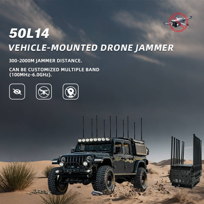 700W Vehicle 14 Band Drone Jammer 100MHz-5.8G Anti FPV Signal Device