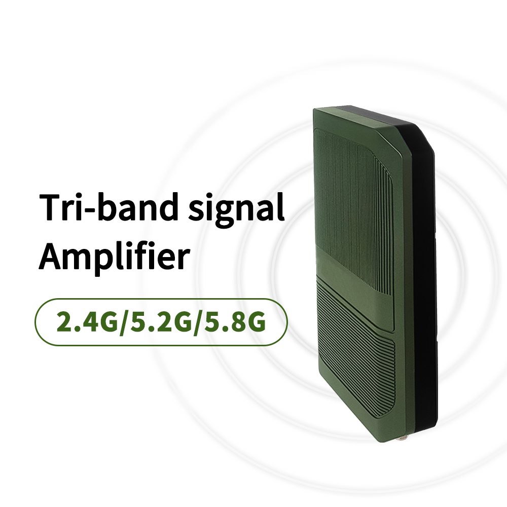 Tri band 20W 2.4G 5.2G 5.8G FPV Signal Booster Antenna Drone Signal Extender