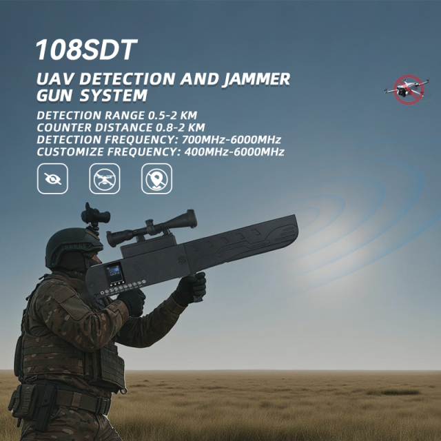 Greetwin Handheld 3km Drone Detection and Jamming Integrated device