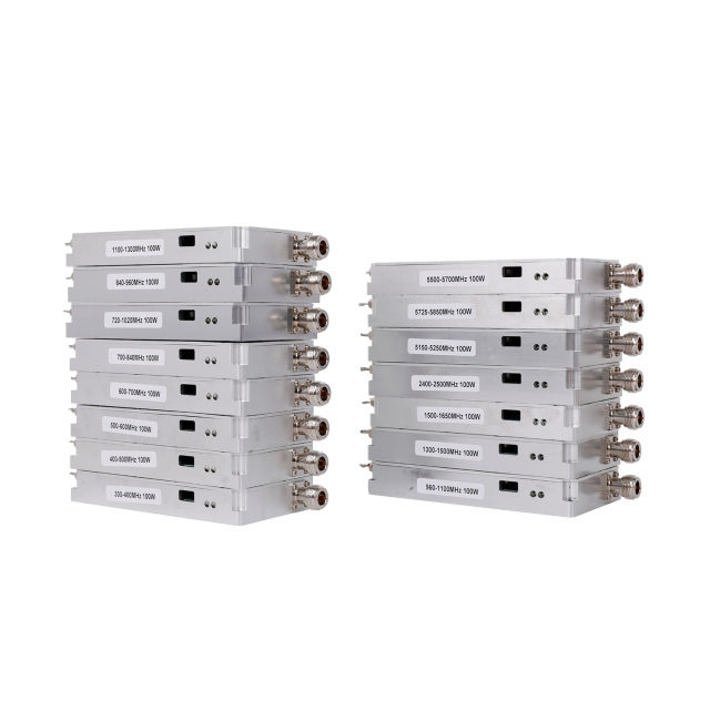 100W Wide Band 2100 - 2700MHz 1500-2100MHz 1100-1500MHz Lora RF Drone Jammer Module