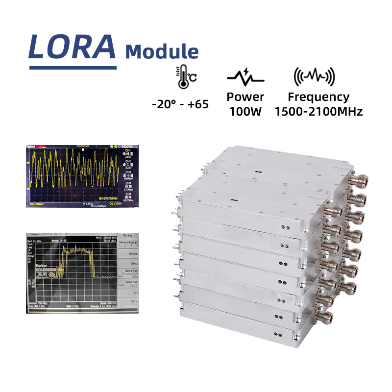 Anti Drone 100W 1500-2100MHz High Power Lora RF Module Drone FPV Jammer
