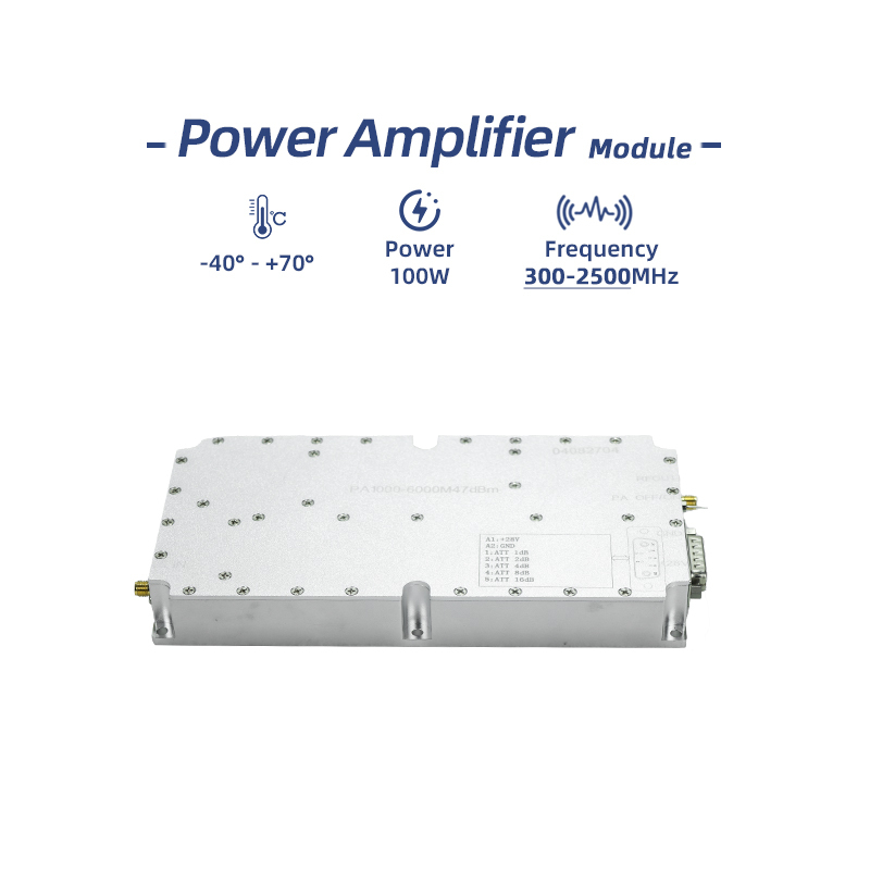 300-2500MHz 100W Drone FPV RF Power Amplifier Module