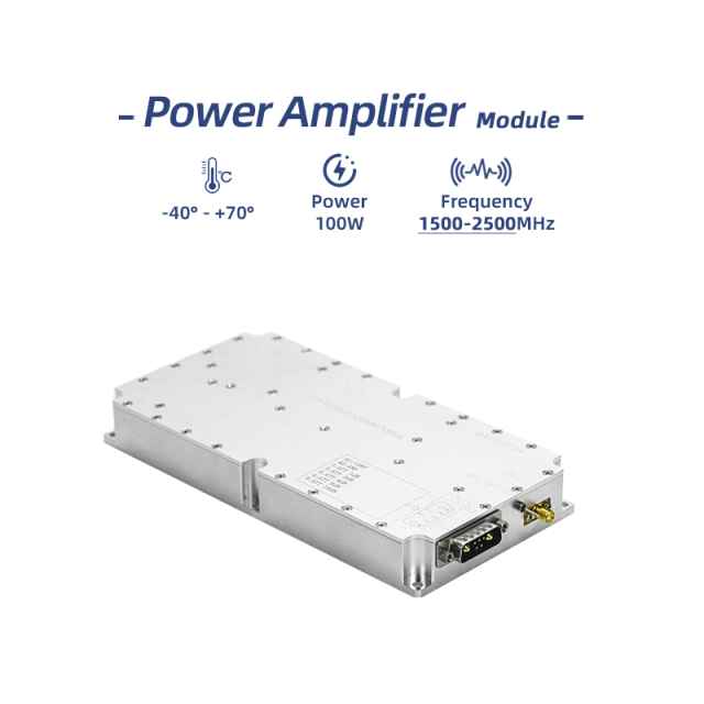 High Power 100W Wide Bands 1500-2500MHz RF Anti Drone Power Amplifier Module